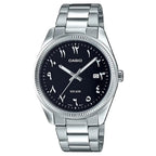 Casio Rare Classic MTP-1302D-1B3 Analog Black Arabic Dial Stainless Steel Men's Watch