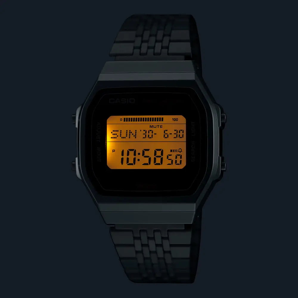 Casio Vintage Digital ABL-100WE-1ADF Bluetooth Black Dial Stainless Steel Unisex Watch