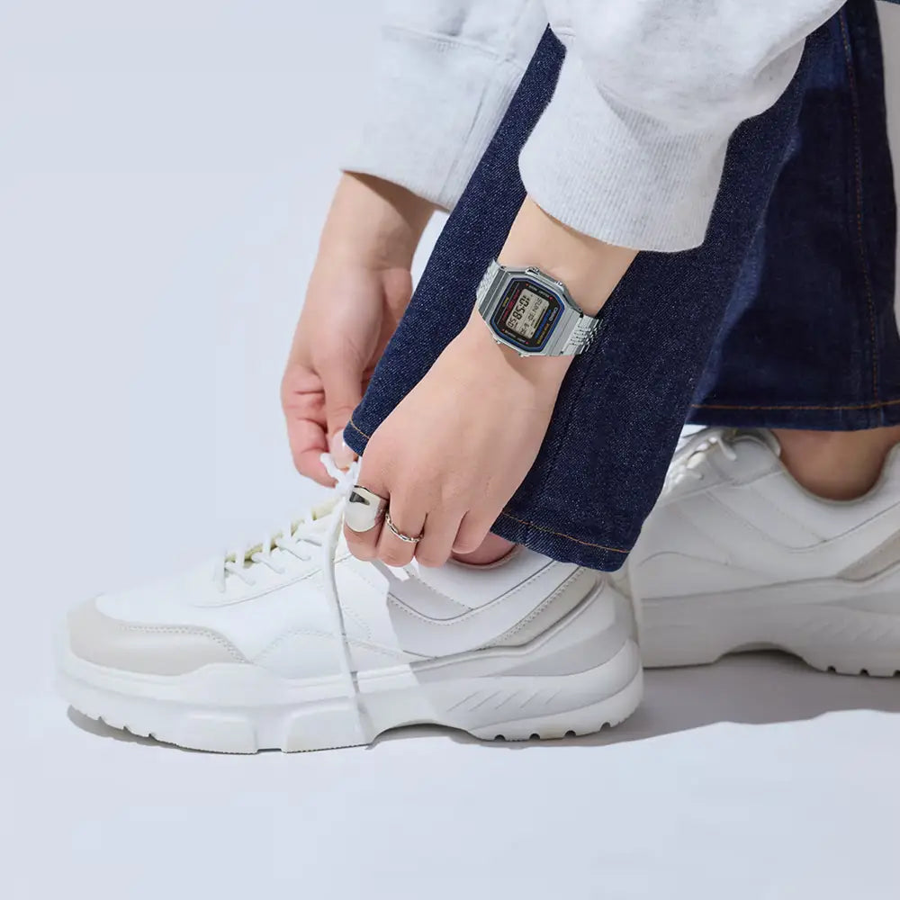 Casio Vintage Digital ABL-100WE-1ADF Bluetooth Black Dial Stainless Steel Unisex Watch