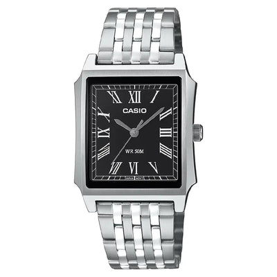 Casio Collection Analog MTP-B190D-1BVDF Black Dial Stainless Steel Men's Watch