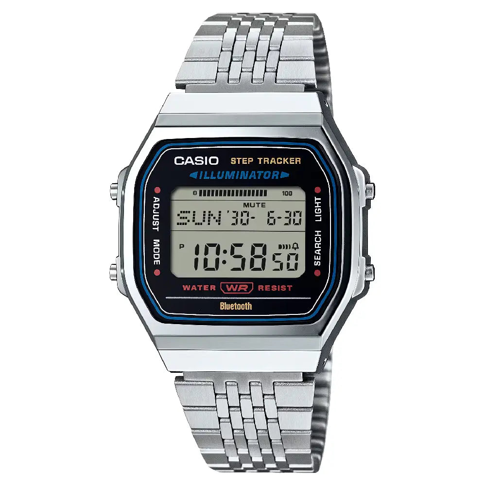 Casio Vintage Digital ABL-100WE-1ADF Bluetooth Black Dial Stainless Steel Unisex Watch