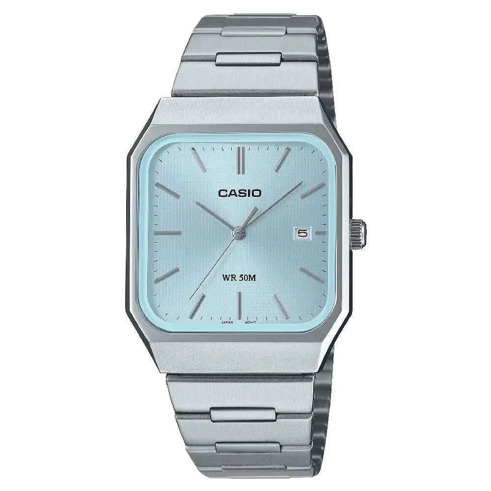 Casio Collection Analog MTP-B185D-2A2VDF Blue Dial Stainless Steel Men's Watch