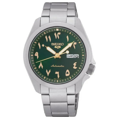 Seiko 5 SRPH49K1 Automatic Arabic Green Dial 40.0mm Stainless Steel Men's Watch