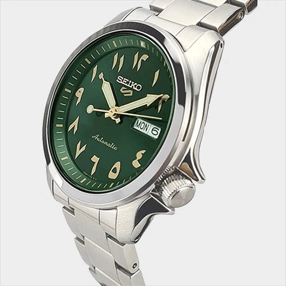 Seiko 5 SRPH49K1 Automatic Arabic Green Dial 40.0mm Stainless Steel Men's Watch