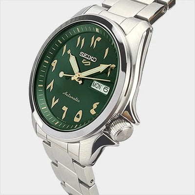 Seiko 5 SRPH49K1 Automatic Arabic Green Dial 40.0mm Stainless Steel Men's Watch