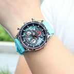 Luxury MEGIR Chronographic watch for Men with box