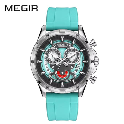 Luxury MEGIR Chronographic watch for Men with box
