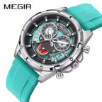 Luxury MEGIR Chronographic watch for Men with box